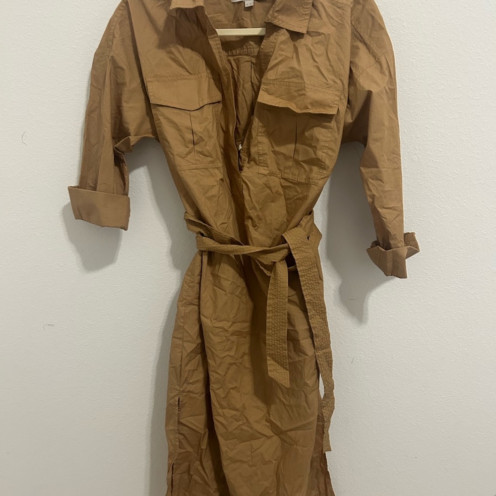 LOFT Women's Brown Utility dress